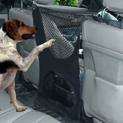 Car Mesh Organizer Seat Back Net Barrier of Back Seat Pet