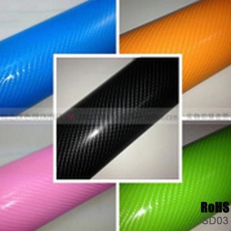 Tsautop RoHS Certificate 18 Colors 3D 4D 5D Carbon Fiber Vinyl for Car Wrapping Wholesale Car Wrap Vinyl