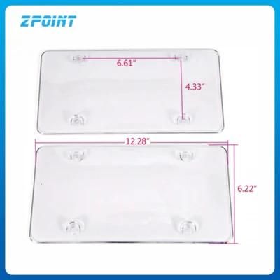 Auto Accessories Unbreakable Transparent Plate License Cover Frame