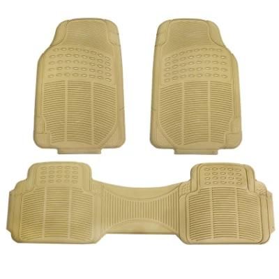 3PCS Universal Rubber Car Floor Mats All Weather Protection