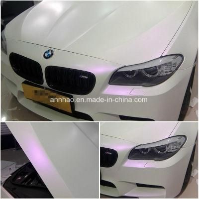 Best Seller! High Quality 1.52 X 18m Matte Stain Ceramic White Chameleon Vinyl Wrap