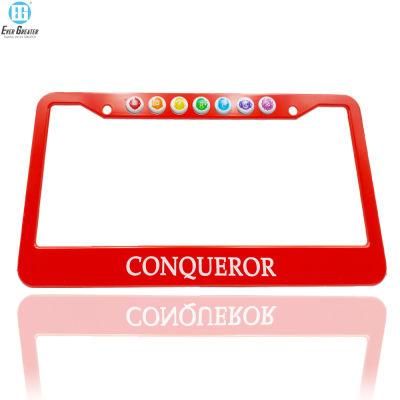 Wholesale Rainbow Plastic License Plate Frame