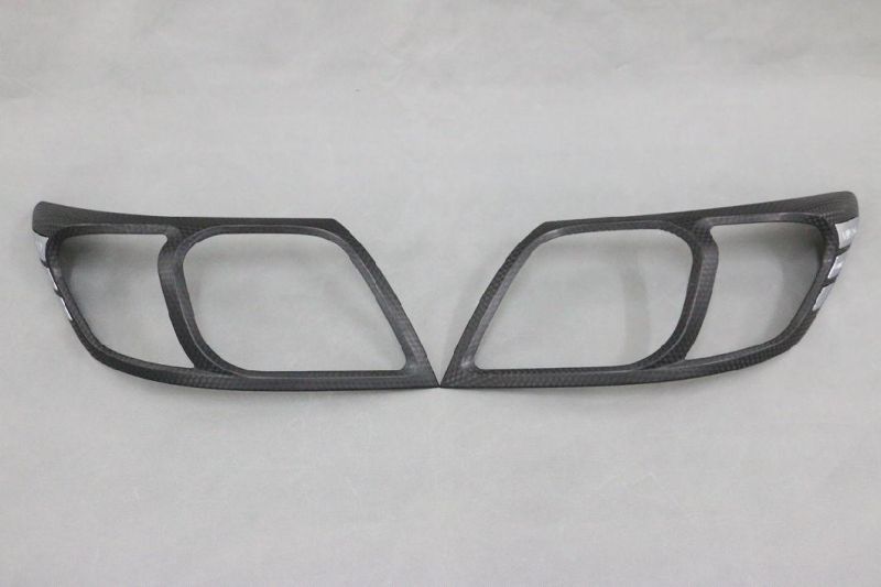 Carbon Black Chrome Head Lamp Cover for Toyota Hilux Vigo 2012~on