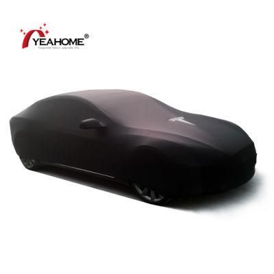 Car Accessories Customized Elastic Soft Fleece Indoor Car Cover Dust-Proof Auto Cover