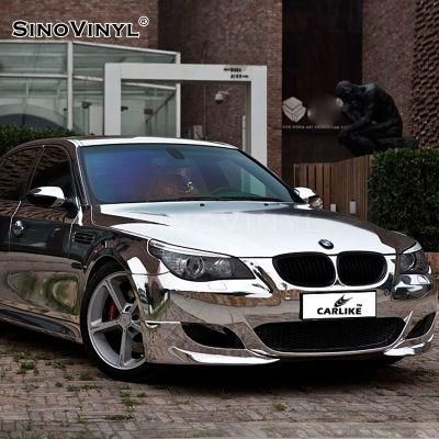 SINOVINYL Chrome Mirror Silver New Arrival Graphic Wholesale Wrap Film Car Body Wrapping Film