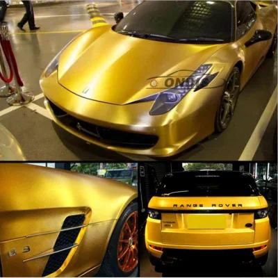 1.52*18m Air Free Car Decal Vinyl Brushed Matte Chrome Car Body Stickers