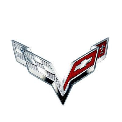 Custom Chevrolet Corvette Sports Auto Brand 3D Premium Chrome Car Logo