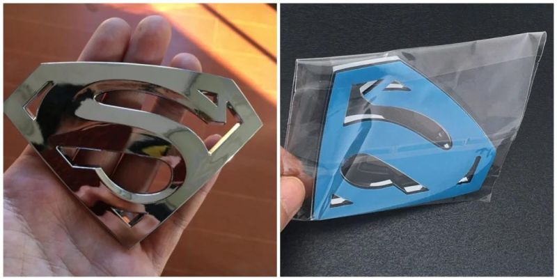 Superman Emblem for Chevrolet Silverado Chevy Camaro Emblem Fender Badge Decal Sticker Logo Car Accessories Car Parts Decoration ABS Plastic