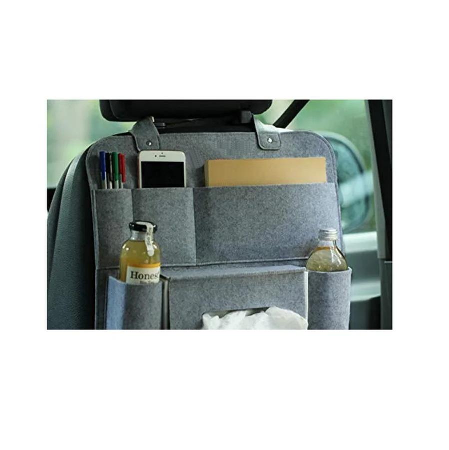 Stylish Durable Felt Car Truck Storage Front Seat Organiser Multi Pockets Car Back Seat Organizer