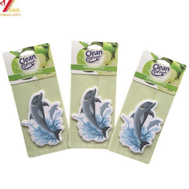 Promotion Car Air Freshener with Paper Card Packing Lemon Scent Paper Card Air Freshener Japan Most Popular Products