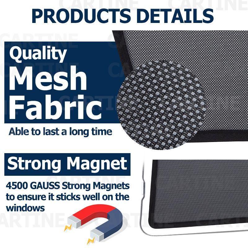 Magnets Installed Car Mesh Sunshade