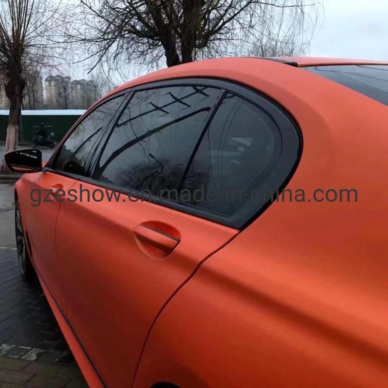 Air Bubble Free Matte Orange Car Wrap Film for Car