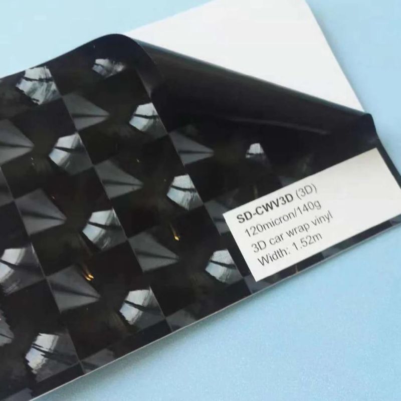 Hot Sale 3D Carbon Fiber Stickers for Car (SCF170)