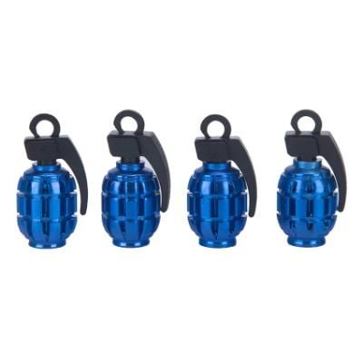 Colorful Customized Aluminum 4PCS Car Tire Decoration Valve Cap