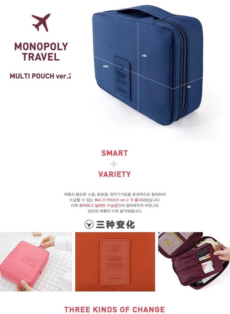 Wholesale Custom Makeup Bag Elegant Women Small Cosmetic Bag Waterproof Oxford Fashion Travel Storage Supplies