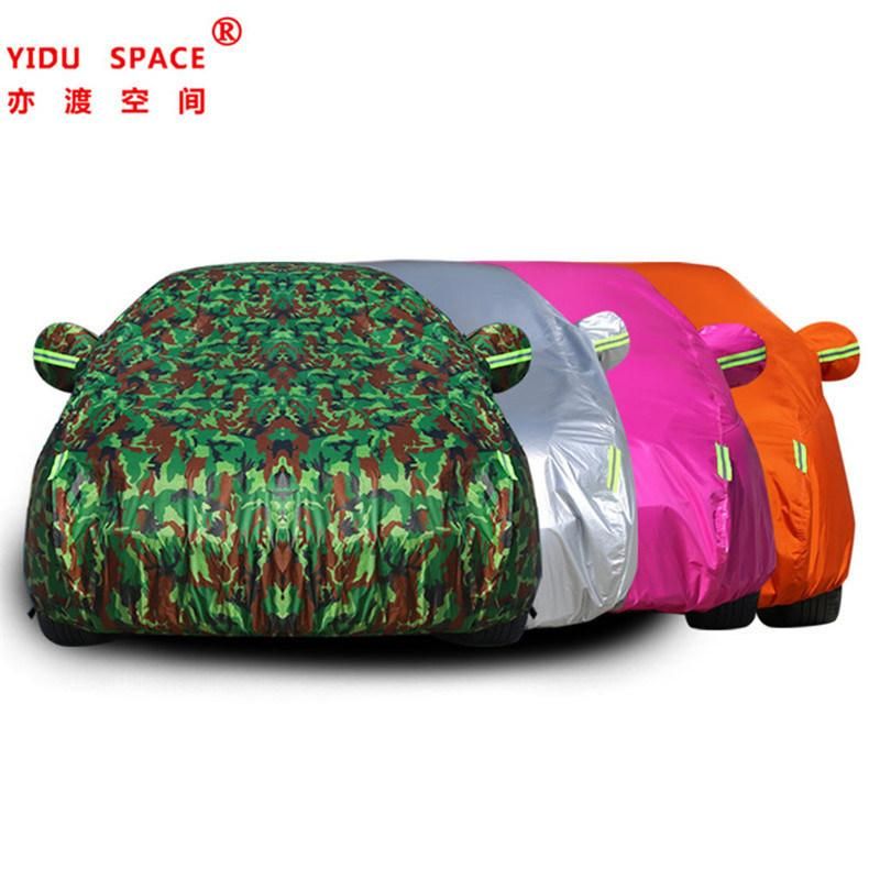 Wholesale Orange Folding Oxford Waterproof Sunshade Sunproof Portable Sedan Cover