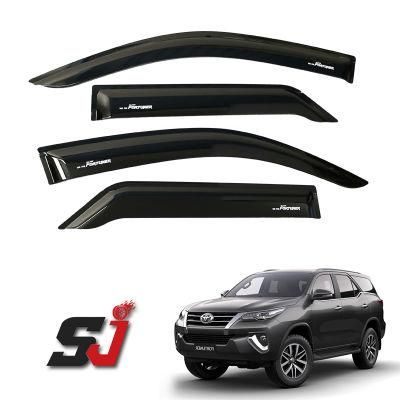 New Injection PMMA Black Weathershield Sun Visors for 2016-2019 Fortuner