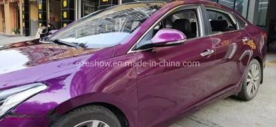 Satin Metallic Grape Purple Chrome Car Wrap Film