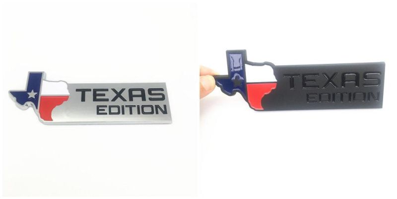 Texas Edition Emblem for Chevrolet Silverado Chevy Camaro Emblem Fender Badge Decal Sticker Logo Car Accessories Car Parts Decoration ABS Plastic