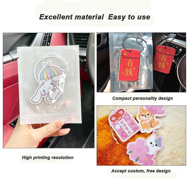 Free Sample Customized Design Car Paper Air Freshener