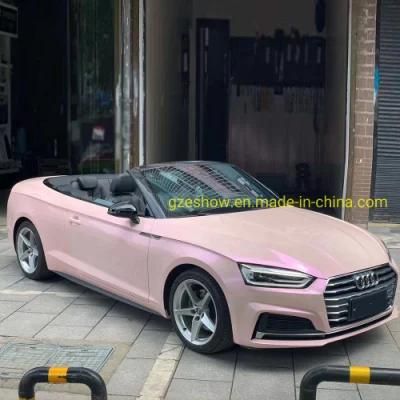Gloss Metallic Magic Pink Color Shift Car Wrap