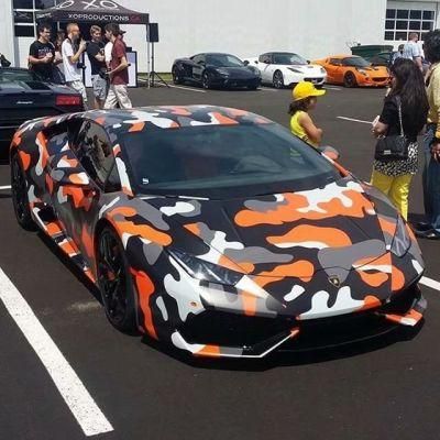 Tsautop 1.52*18m 1.52*30m Customized Camouflage Car Sticker Car Body Wrap Vinyl