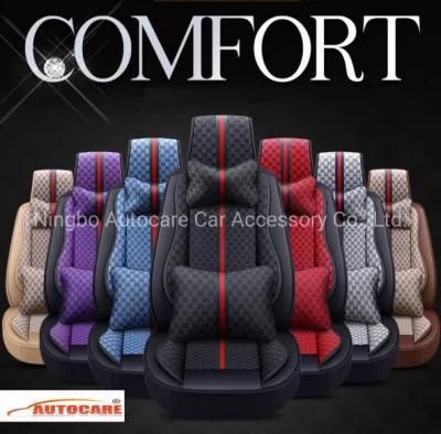 Luxury Car Accessory Fashion Ornament PVC Leather Car Seat Cover