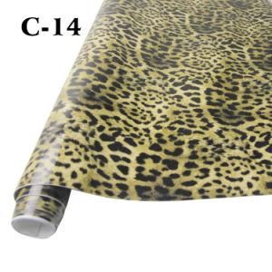 High Quality 1.52X30m Self Adhesive Leopard Vinyl Film Car Wrap Sticker