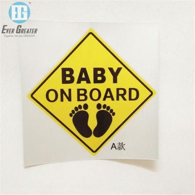 Reflective Personalised Baby on Board Sticker Custom Baby on Board Car Sticker for Wholesale