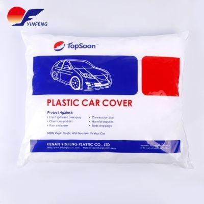 Factory Direct Supplier Plastic PE Clear Disposable Car Cover Plastic Car