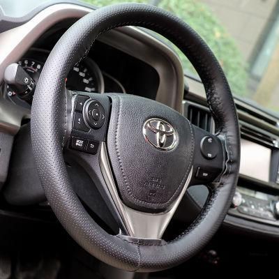 Sewing Stitch Leather Custom Car Steering Wheel Cover