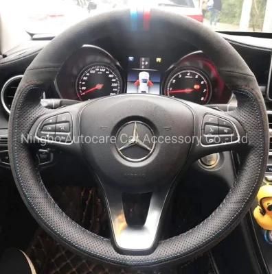 Leather Sewing Steering Wheel Cover High Quality DIY Leather Sewing Steering Wheel Cover