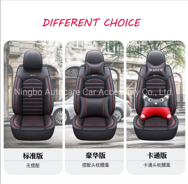 Hot Fashion Car Accessory Car Spare Part Car Seat Cushion Car Decoration Full Covered Universal PVC Leather Car Seat Cover