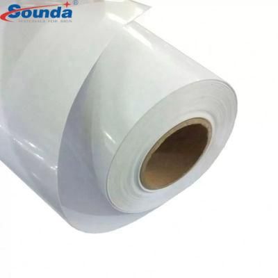 White Eco Solvent Large Format Printing PVC Roll Self Adhesive Vinyl
