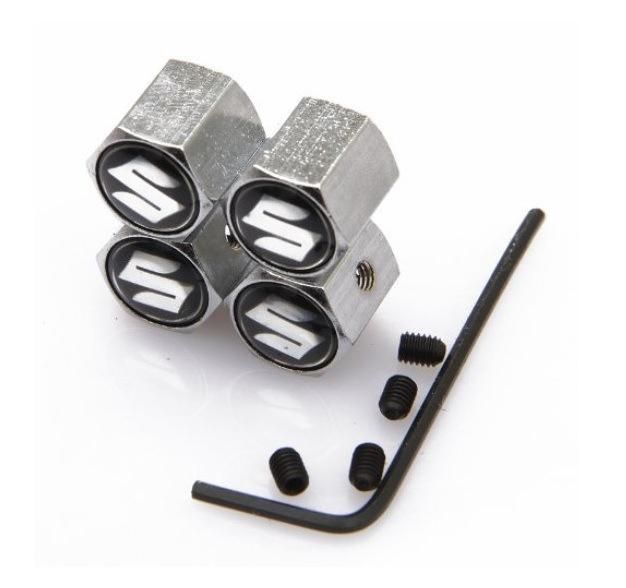 Factory Outlet Metal Air Car Anti Theft Tire Valve Caps