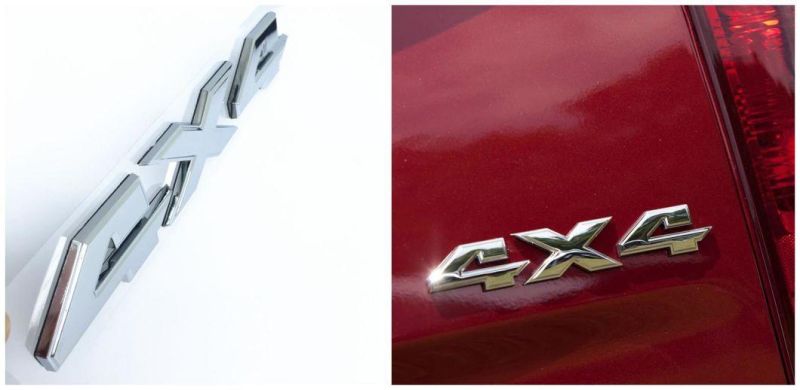4X4 Emblem Dodge Emblem Fender Badge Decal Sticker Logo Car Accessories Car Parts Decoration ABS Plastic
