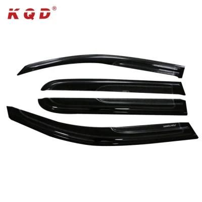 Car Sun Visor Black Rain Door Visor for Toyota Fortuner 2016-on