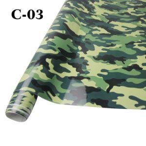 1.52X30m PVC Adhesive Vinyl Vehicle Wrapping Film Camouflage Wrap Car Foil