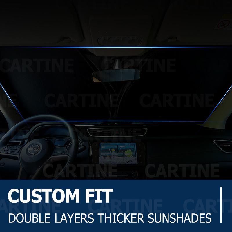 True Factory OEM Custom Fit Car Windshield Sunshade Foldable Foil Windshield Sunshade for Mazda3