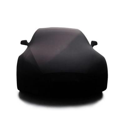 Custom Elastic Soft Fleece Car Cover Indoor Dust-Poof Breathable Auto Cover