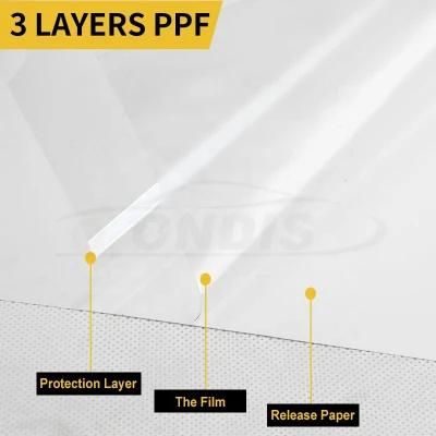 Soft PU Car Paint Protection Film Ppf Super Clear Bra 1.52*15m