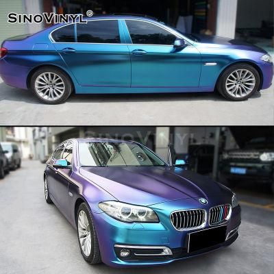 SINOVINYL Chameleon Electro Metallic Color Change Film Vehicle Sticker Auto Vinyl Car Wrap