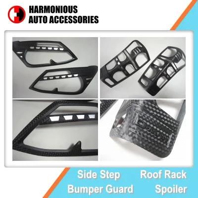 Auto Accessory Carbon Fiber Pattern Headlight and Taillight Bezels for D-Max 2012 2014 Pick up