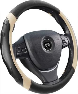Sew-Free Yunzhe Customized Accepted Leather Steering Wheel Cover Car Accessories