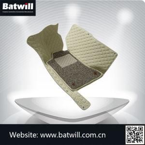 Special Sewing Double Leather Car Mat with PVC Coil