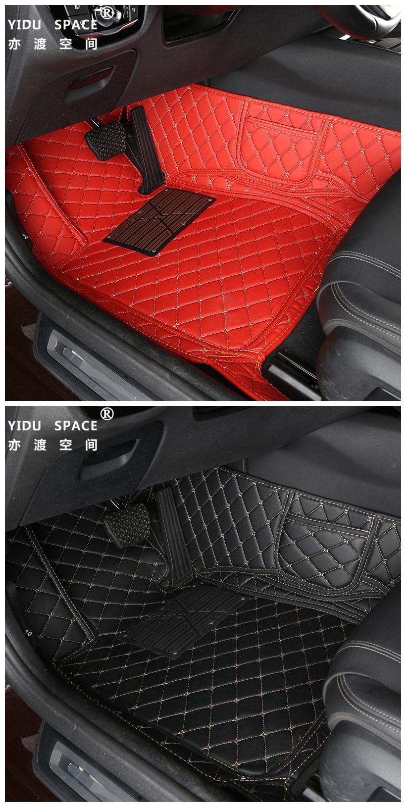 Wholesale Car Accessory PU Leather Black 5D Anti Slip Auto Car Foot Mat Car Floor Mat Car Mat