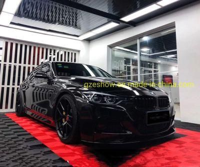 Glossy Metallic Black Car Body Wrapping Vinyl Film