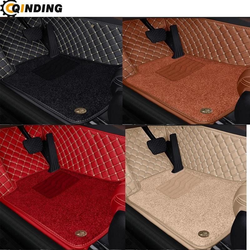 Waterproof Anti Slip Car Floor Mats Universal Fit Heavy Duty Rubber for All Weather Protection Black Automotive Floor Mats