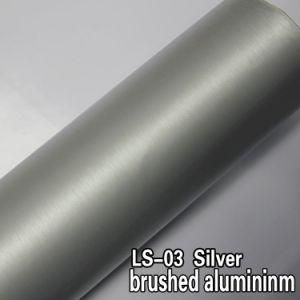 Car Body Brushed Metallic Silver Car Color Changing Vinyl Film with Air Free Bubbles