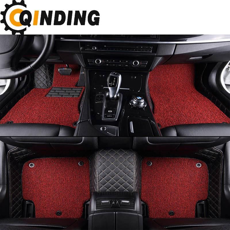 Universal 4PCS PVC Rubber Car Floor Mats All Weather Protection in Black Color
